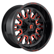Fuel 1PC Stroke 20X10 ET-18 5x114.3/5.0 78.10 Gloss Black Red Tinted Clear Fälg